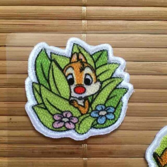ディズニー チップ デール刺繍2wayアイロンワッペン アニメ ディズニー チップ デール刺繍2wayアイロンワッペン アニメ